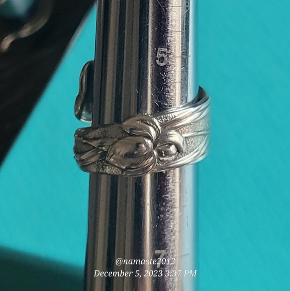 1872 Tiffany & Company IRIS Spoon Ring in Sterling Silver Luxury Jewelry #51 - Picture 11 of 14